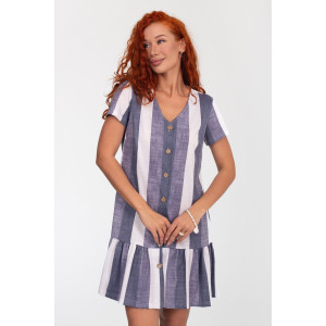 Халат женский К-370 "Майя" кулирка (р-ры: 44-56) серый