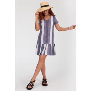 Халат женский К-370 "Майя" кулирка (р-ры: 44-56) серый