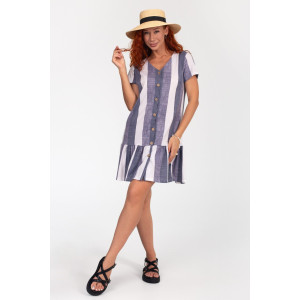 Халат женский К-370 "Майя" кулирка (р-ры: 44-56) серый