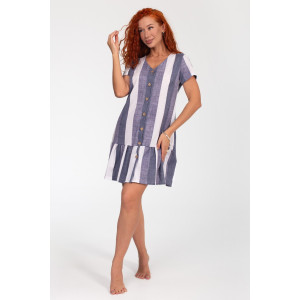 Халат женский К-370 "Майя" кулирка (р-ры: 44-56) серый