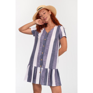 Халат женский К-370 "Майя" кулирка (р-ры: 44-56) серый