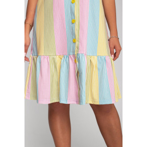 Халат женский К-370 "Майя" кулирка (р-ры: 44-56) радуга