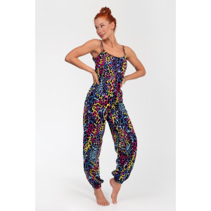 Комбинезон женский К-383 "Ялта" кулирка (р-ры: 48-56) лео розовый