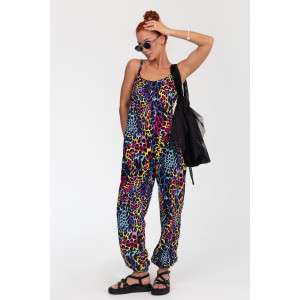 Комбинезон женский К-383 "Ялта" кулирка (р-ры: 48-56) лео розовый