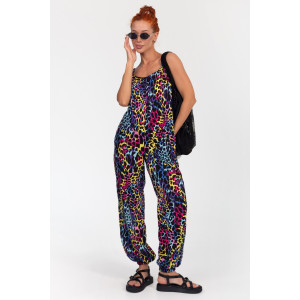 Комбинезон женский К-383 "Ялта" кулирка (р-ры: 48-56) лео розовый