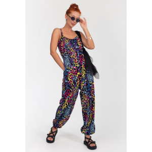 Комбинезон женский К-383 "Ялта" кулирка (р-ры: 48-56) лео розовый