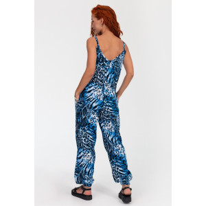 Комбинезон женский К-383 "Ялта" кулирка (р-ры: 48-56) синий