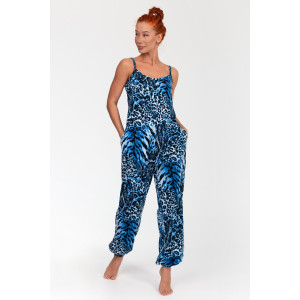 Комбинезон женский К-383 "Ялта" кулирка (р-ры: 48-56) синий