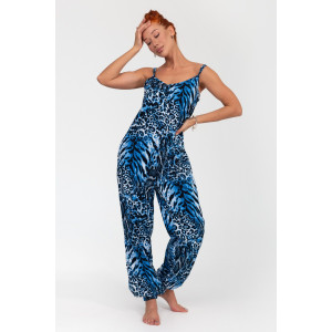 Комбинезон женский К-383 "Ялта" кулирка (р-ры: 48-56) синий