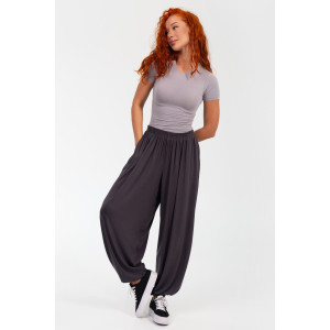 Брюки женские ВИ-114 "Алладины" модал (р-ры: 44-58) графит