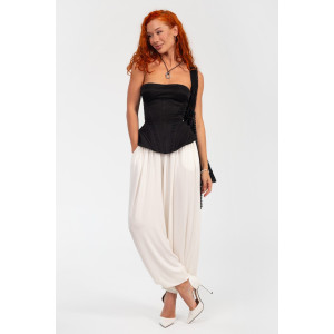 Брюки женские ВИ-114 "Алладины" модал (р-ры: 44-58) молочный