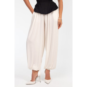 Брюки женские ВИ-114 "Алладины" модал (р-ры: 44-58) молочный