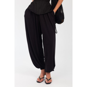 Брюки женские ВИ-114 "Алладины" модал (р-ры: 44-58) черный