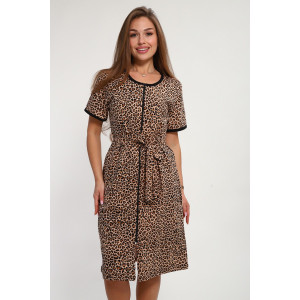 Халат женский №268 кулирка (р-ры: 46-56) бежевый