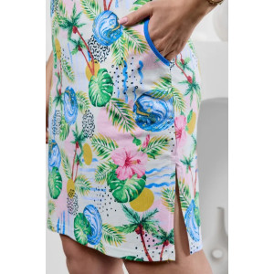 Туника женская "Эвита 2" 1297-3 кулирка (р-ры: 46-60) тропики