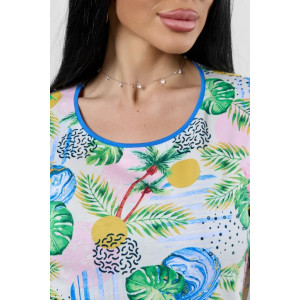 Туника женская "Эвита 2" 1297-3 кулирка (р-ры: 46-60) тропики