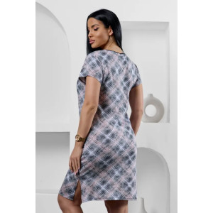 Туника женская "Эвита 2" 1297-2 кулирка (р-ры: 46-60) клетка