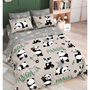 Детское постельное белье поплин на резинке П-304Т