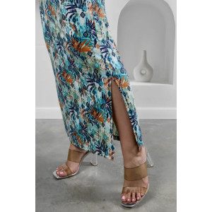 Платье женское "Симона 3" 1310-9 полиэстер с лайкрой (р-ры: 42-56) тропикана