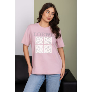 Футболка женская 2154/1 кулирка с лайкрой (р-ры: 46-56) пудровый