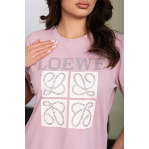 Футболка женская 2154/1 кулирка с лайкрой (р-ры: 46-56) пудровый