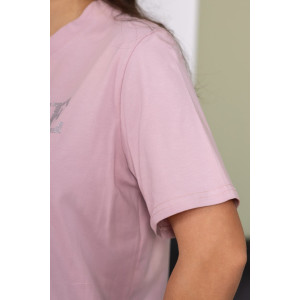 Футболка женская 2154/1 кулирка с лайкрой (р-ры: 46-56) пудровый
