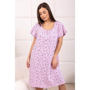 Сорочка женская 2205/1 кулирка (р-ры: 48-62) синий-розовый