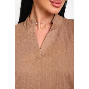 Костюм двойка женский 01079 жатка (р-ры: 46-56) темно-бежевый Костюм двойка женский 01079 жатка (р-ры: 46-56) темно-бежевый