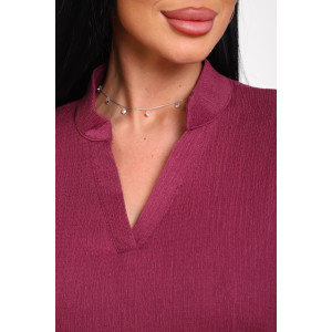 Костюм двойка женский 01079 жатка (р-ры: 46-56) вишня