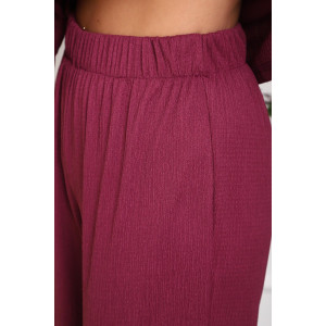 Костюм двойка женский 01079 жатка (р-ры: 46-56) вишня