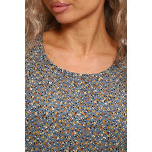 Платье женское "Агния" М456 штапель (р-ры: 48-58) темно-серый