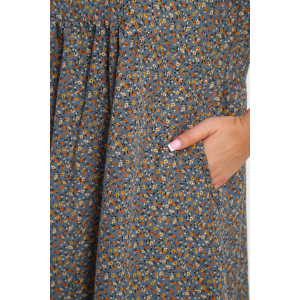 Платье женское "Агния" М456 штапель (р-ры: 48-58) темно-серый