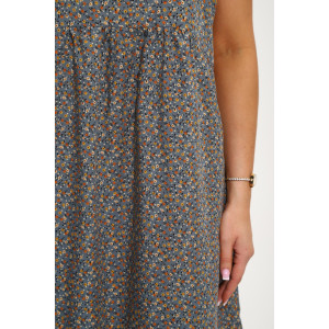 Платье женское "Агния" М456 штапель (р-ры: 48-58) темно-серый