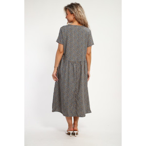 Платье женское "Агния" М456 штапель (р-ры: 48-58) темно-серый