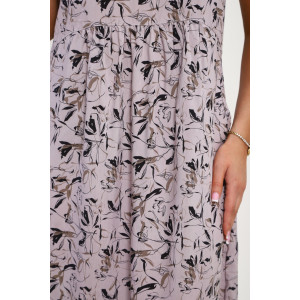 Платье женское "Агния" М456 штапель (р-ры: 48-58) светло-серый