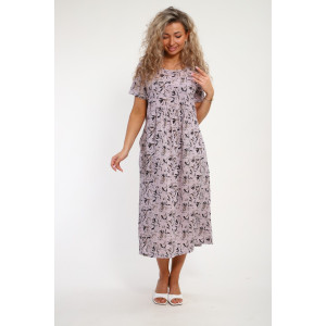 Платье женское "Агния" М456 штапель (р-ры: 48-58) светло-серый