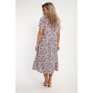 Платье женское "Агния" М456 штапель (р-ры: 48-58) светло-серый