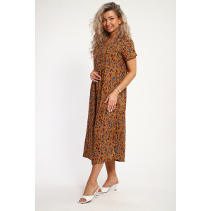 Платье женское "Агния" М456 штапель (р-ры: 48-58) коричневый