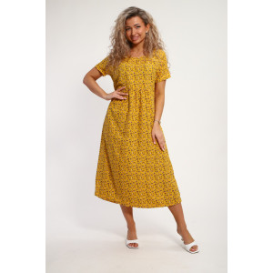 Платье женское "Агния" М456 штапель (р-ры: 48-58) желтый