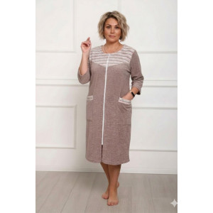 Халат женский "Крис Б" махра (р-ры: 46-68)