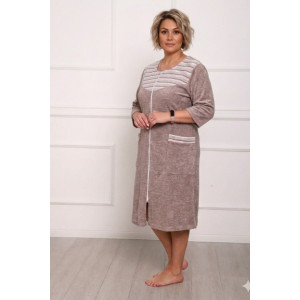 Халат женский "Крис Б" махра (р-ры: 46-68)