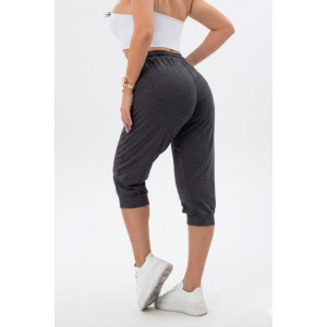 Бриджи женские "Ричи" футер 2-х нитка (р-ры: 48-58) графит