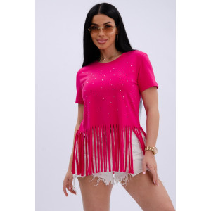 Футболка женская "Карибы 5" кулирка с лайкрой (р-ры: 46-60) малина