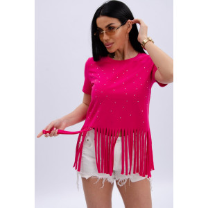 Футболка женская "Карибы 5" кулирка с лайкрой (р-ры: 46-60) малина