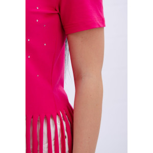 Футболка женская "Карибы 5" кулирка с лайкрой (р-ры: 46-60) малина