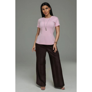 Футболка женская "Мода" кулирка с лайкрой пенье фирча (р-ры: 44-54) розовый