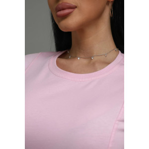 Футболка женская "Мода" кулирка с лайкрой пенье фирча (р-ры: 44-54) розовый