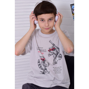 Костюм двойка подростковый 11075 футер 2-х нитка + кулирка (р-ры: 36-48) серый