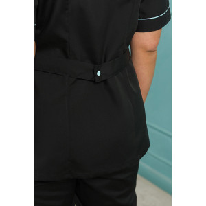 Костюм медицинский женский М-119-124(2) тиси (последний размер) черный с голубым 58