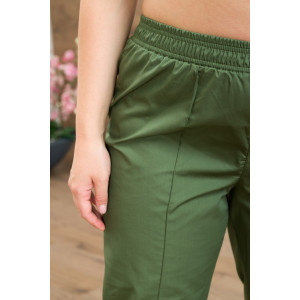 Костюм медицинский женский М-186-0316 тиси (последний размер) серо-зеленый 56